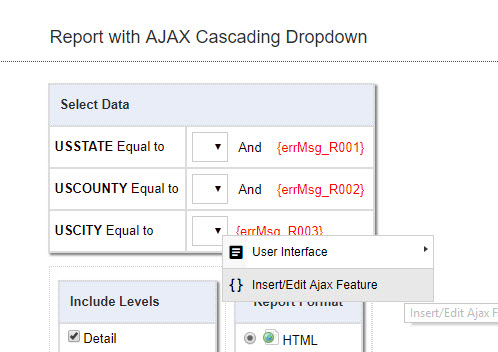 Editing AJAX Cascading Dropdown