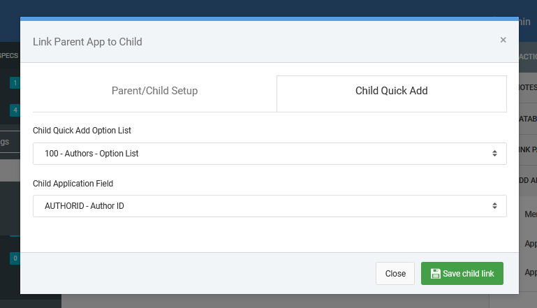 Child Quick Add via the m-Power Interface